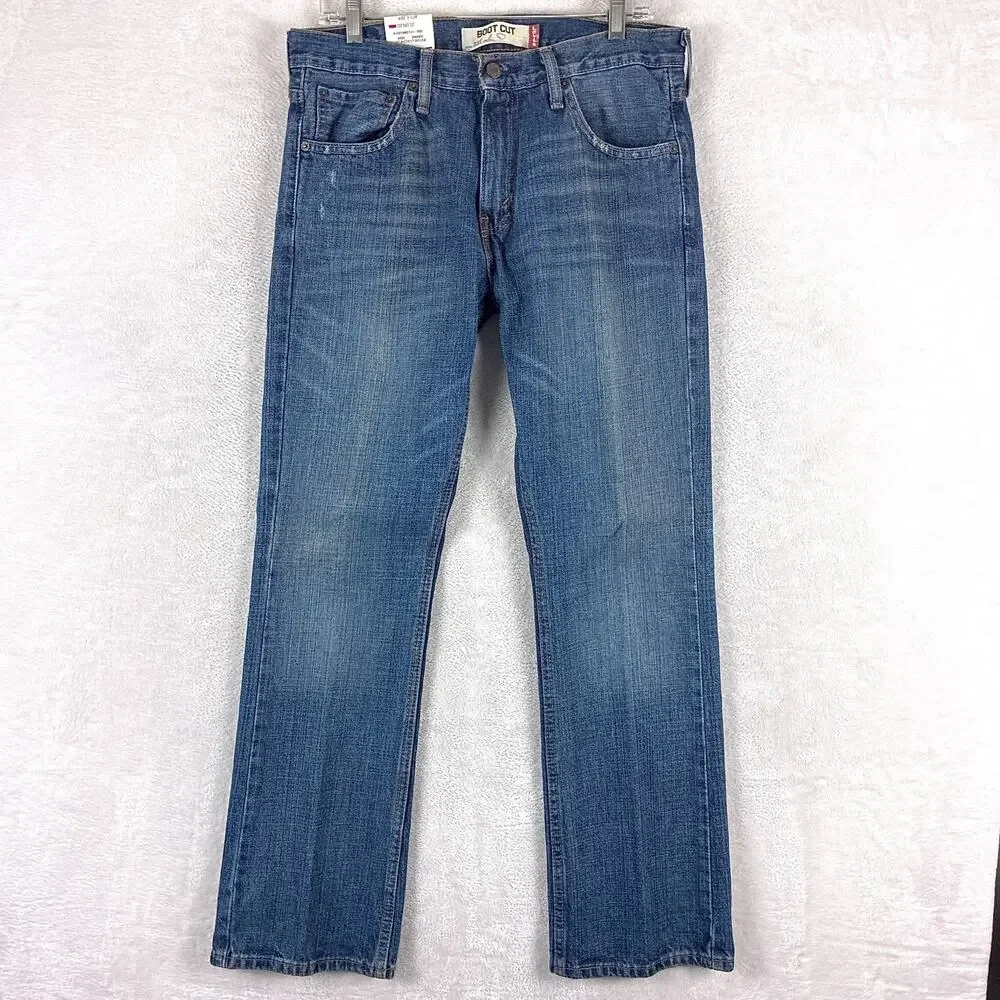 VTG Levis 527 Jeans Mens 32x30 Faded Whiskered Boot Cut Classic Western Y2K